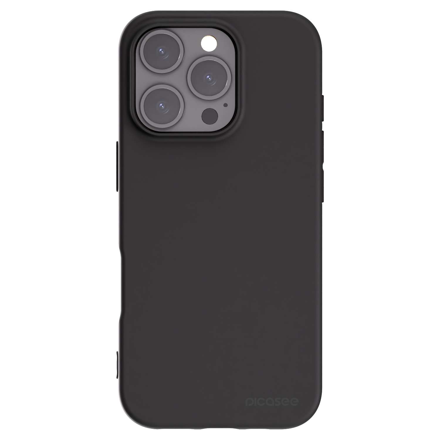 Picasee silikonowe czarne etui na Apple iPhone 16 Pro - Clear