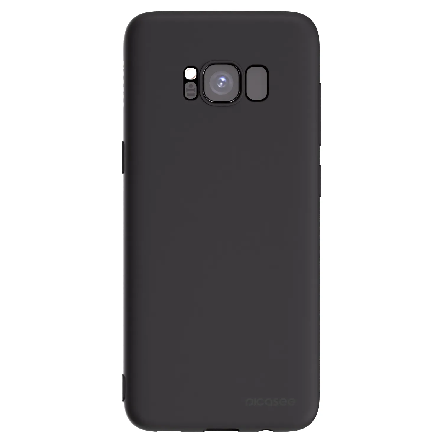 Picasee silikonowe czarne etui na Samsung Galaxy S8 G950F - Clear