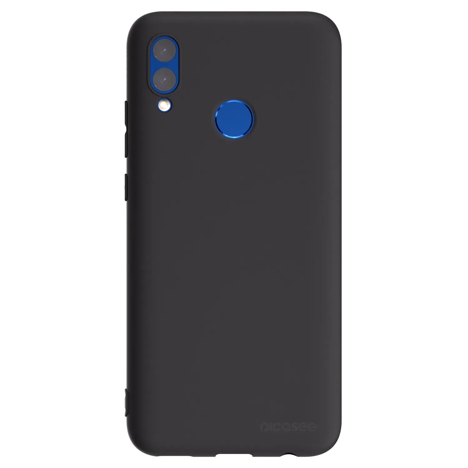 Picasee silikonowe czarne etui na Honor 10 Lite - Clear