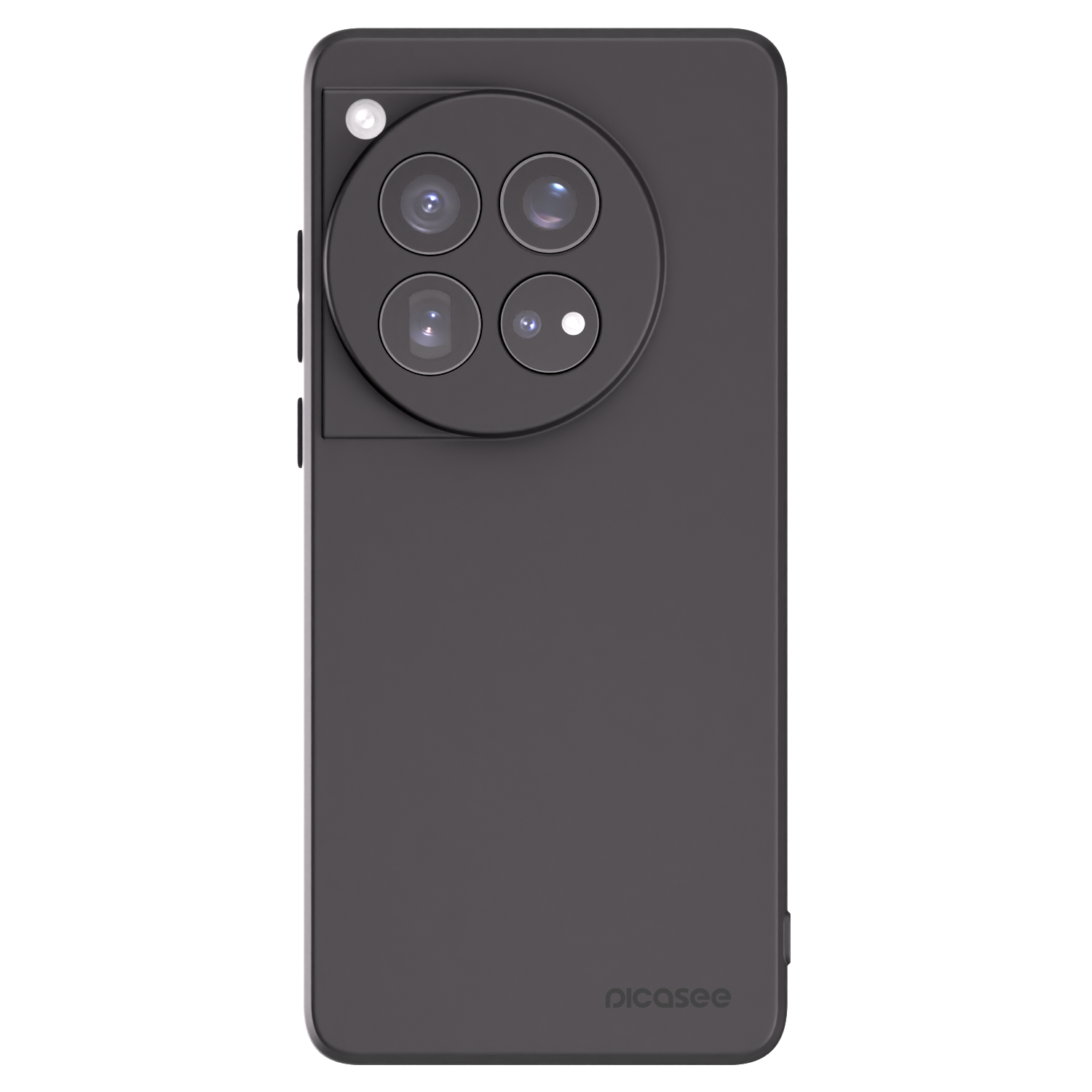 Picasee silikonowe czarne etui na OnePlus 12 5G - Clear