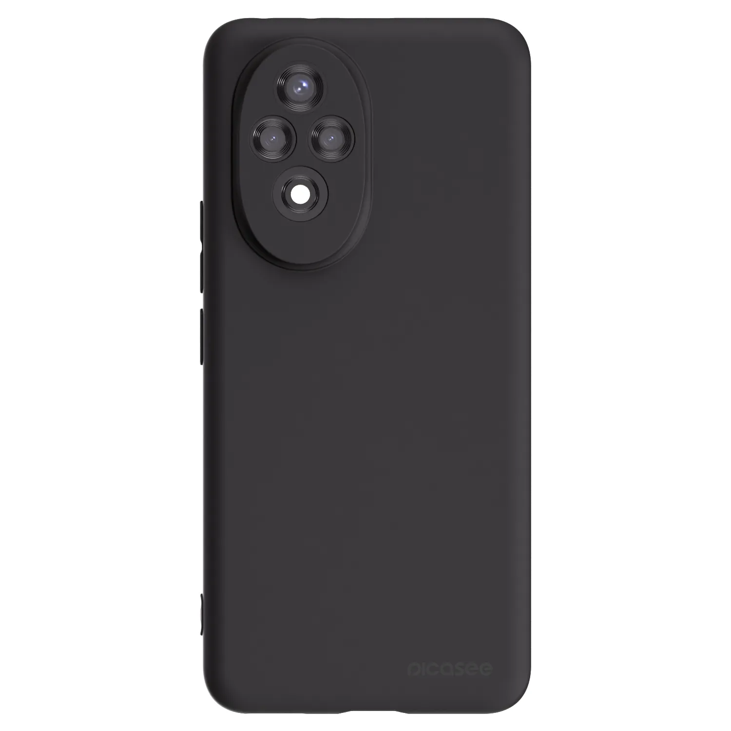 Picasee silikonowe czarne etui na Honor 200 Pro 5G - Clear