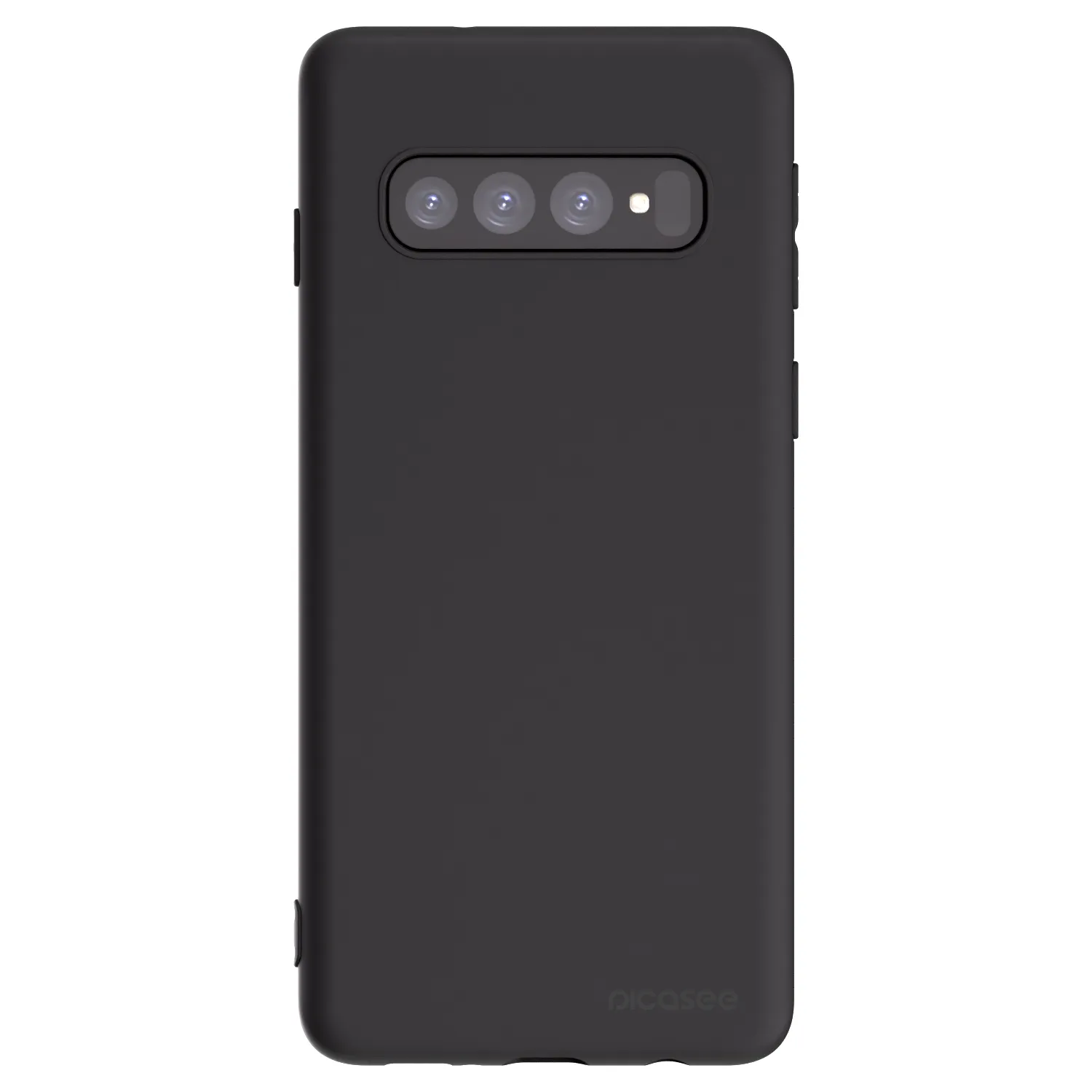 Picasee silikonowe czarne etui na Samsung Galaxy S10 G973 - Clear