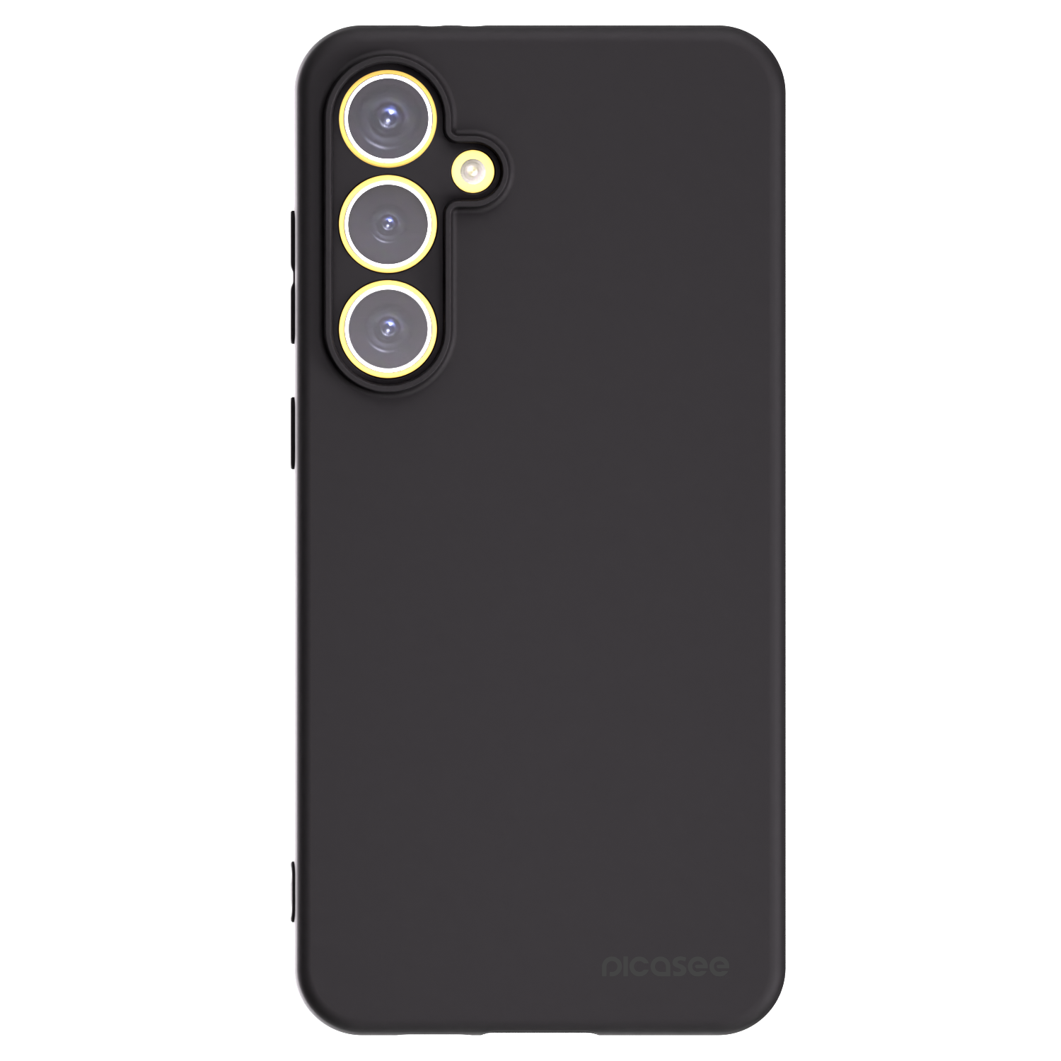 Picasee silikonowe czarne etui na Samsung Galaxy S24 FE S721B - Clear