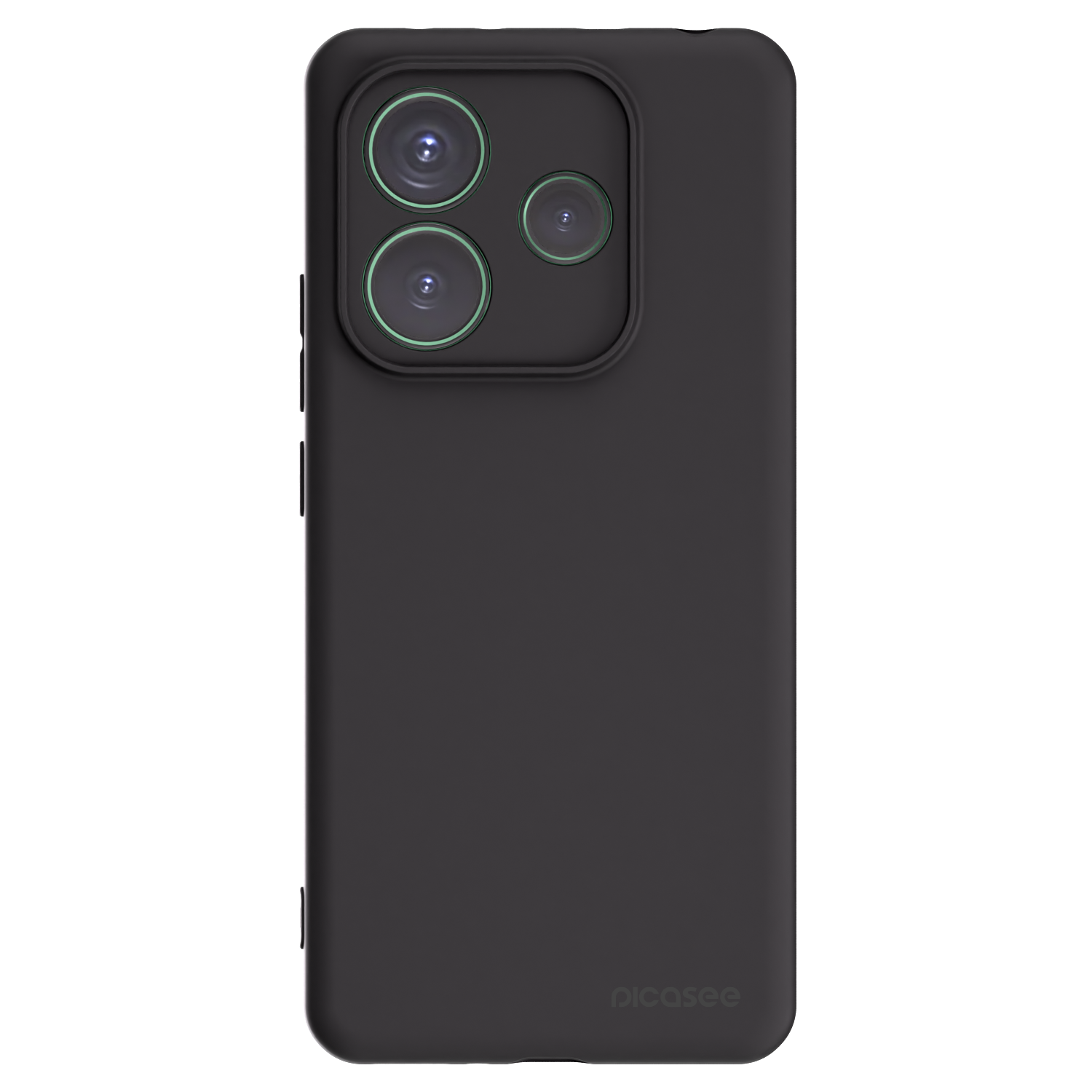 Picasee silikonowe czarne etui na Xiaomi Redmi Note 14 5G - Clear