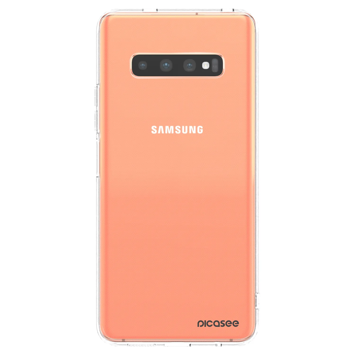 Picasee silikonowe przeźroczyste etui na Samsung Galaxy S10 Plus G975 - Clear