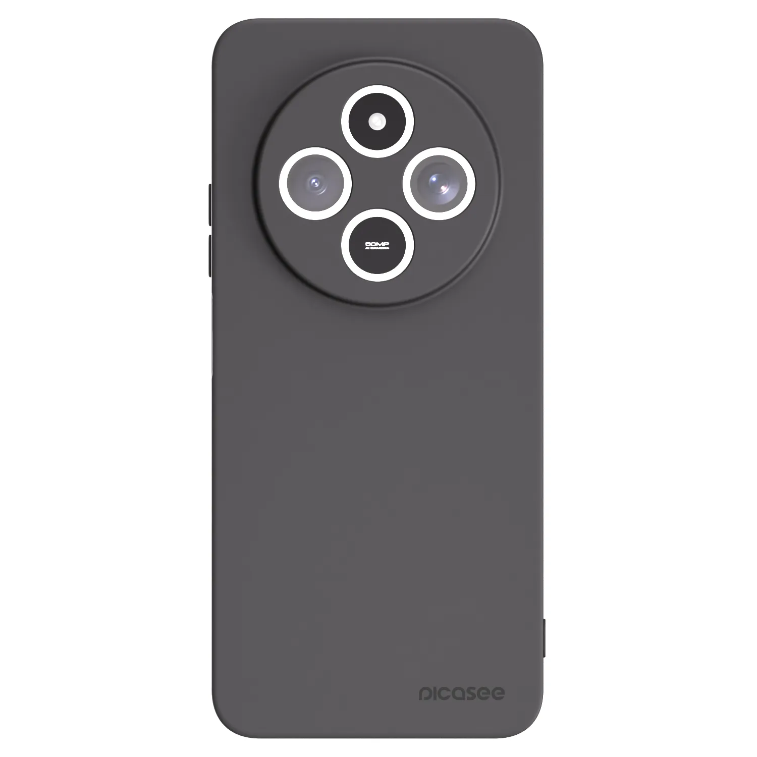 Picasee silikonowe czarne etui na Xiaomi Redmi 14C - Clear