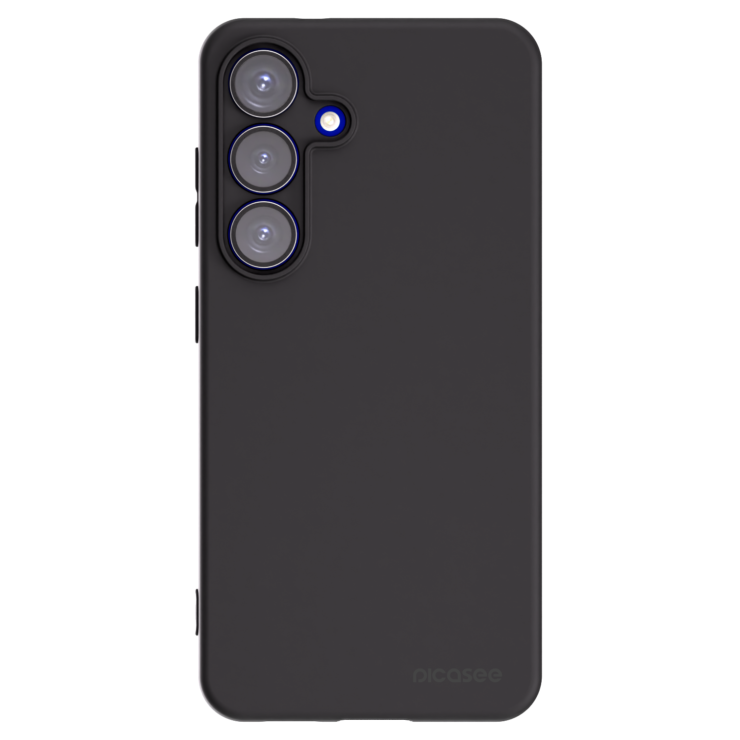 Picasee silikonowe czarne etui na Samsung Galaxy S25 5G - Clear