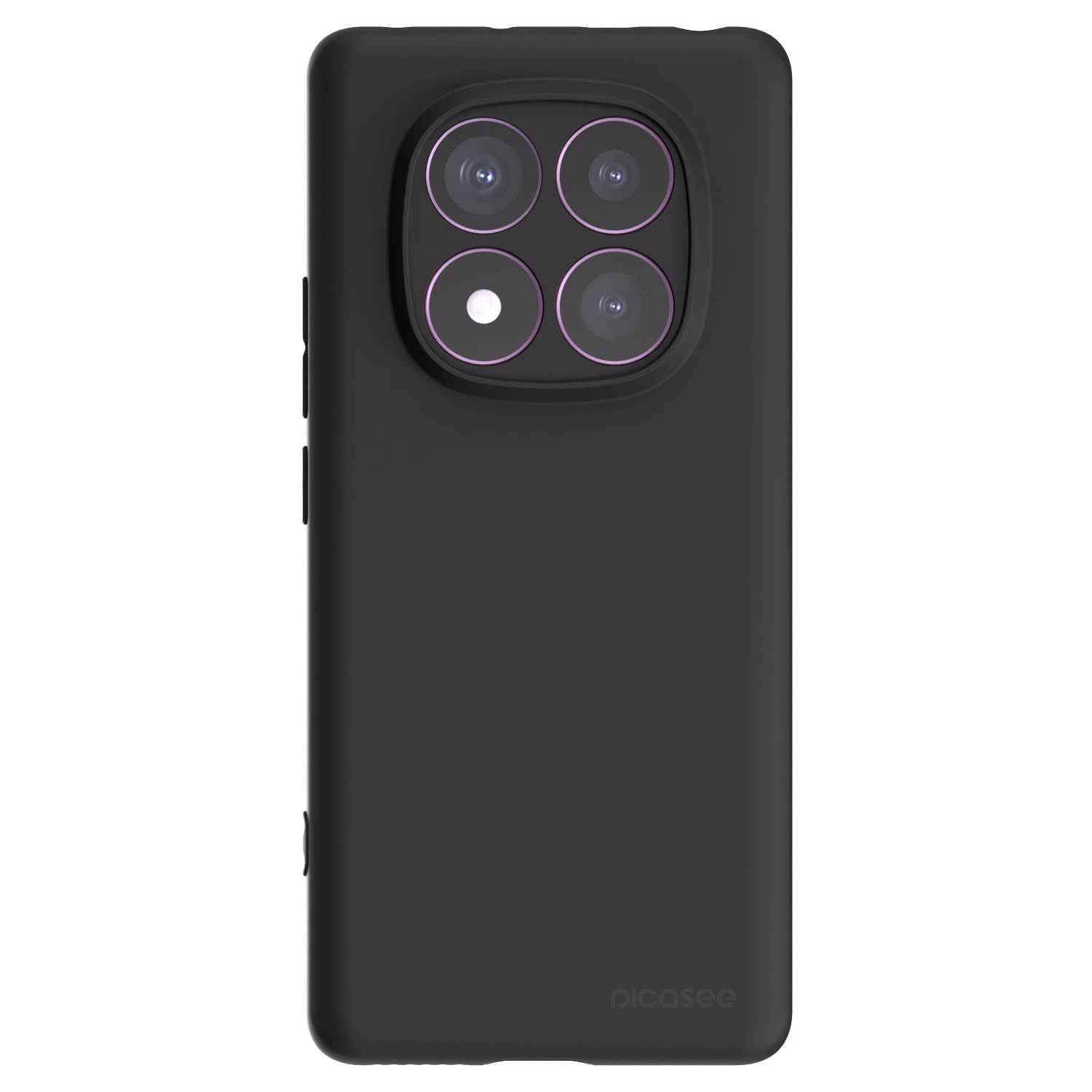 Picasee silikonowe czarne etui na Xiaomi Redmi Note 14 Pro 4G - Clear