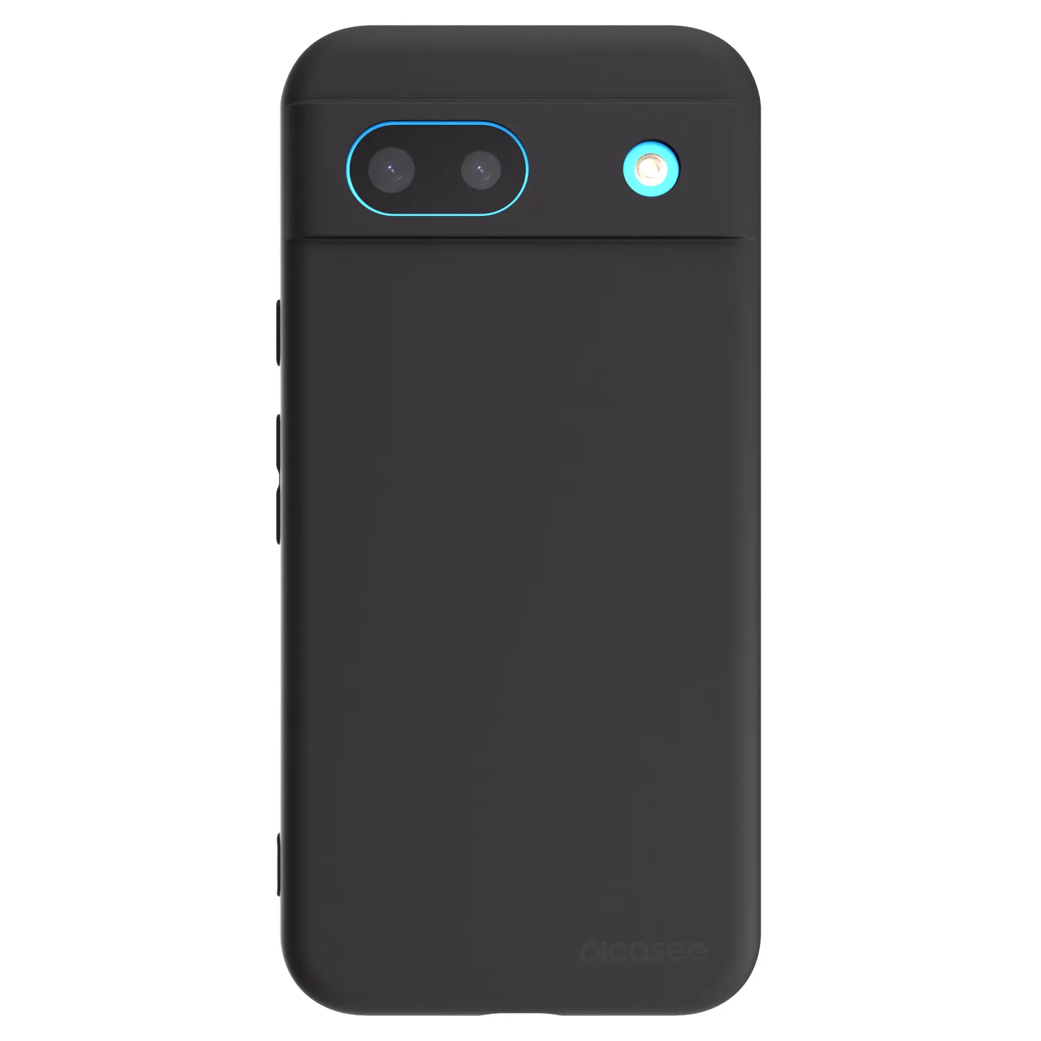 Picasee silikonowe czarne etui na Google Pixel 8a - Clear