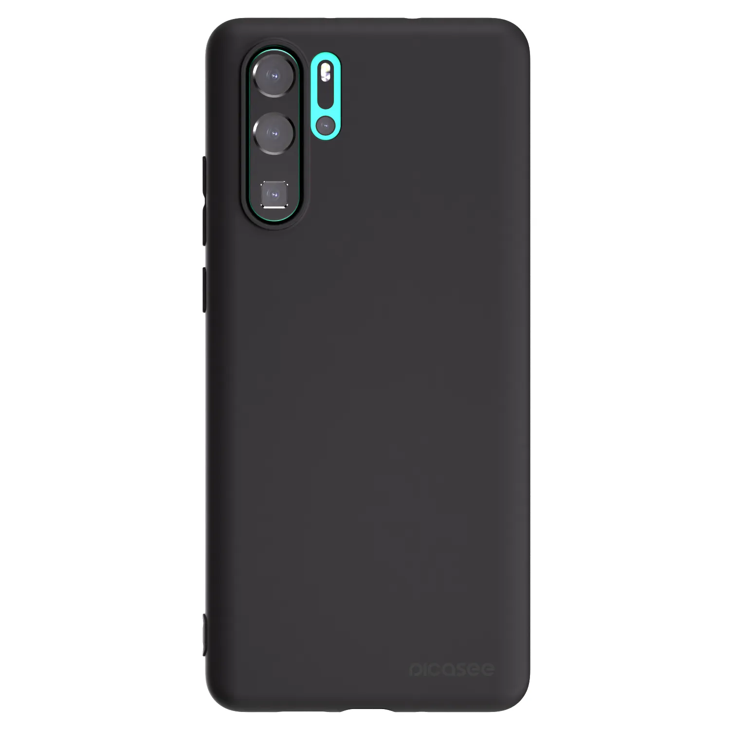 Picasee silikonowe czarne etui na Huawei P30 Pro - Clear