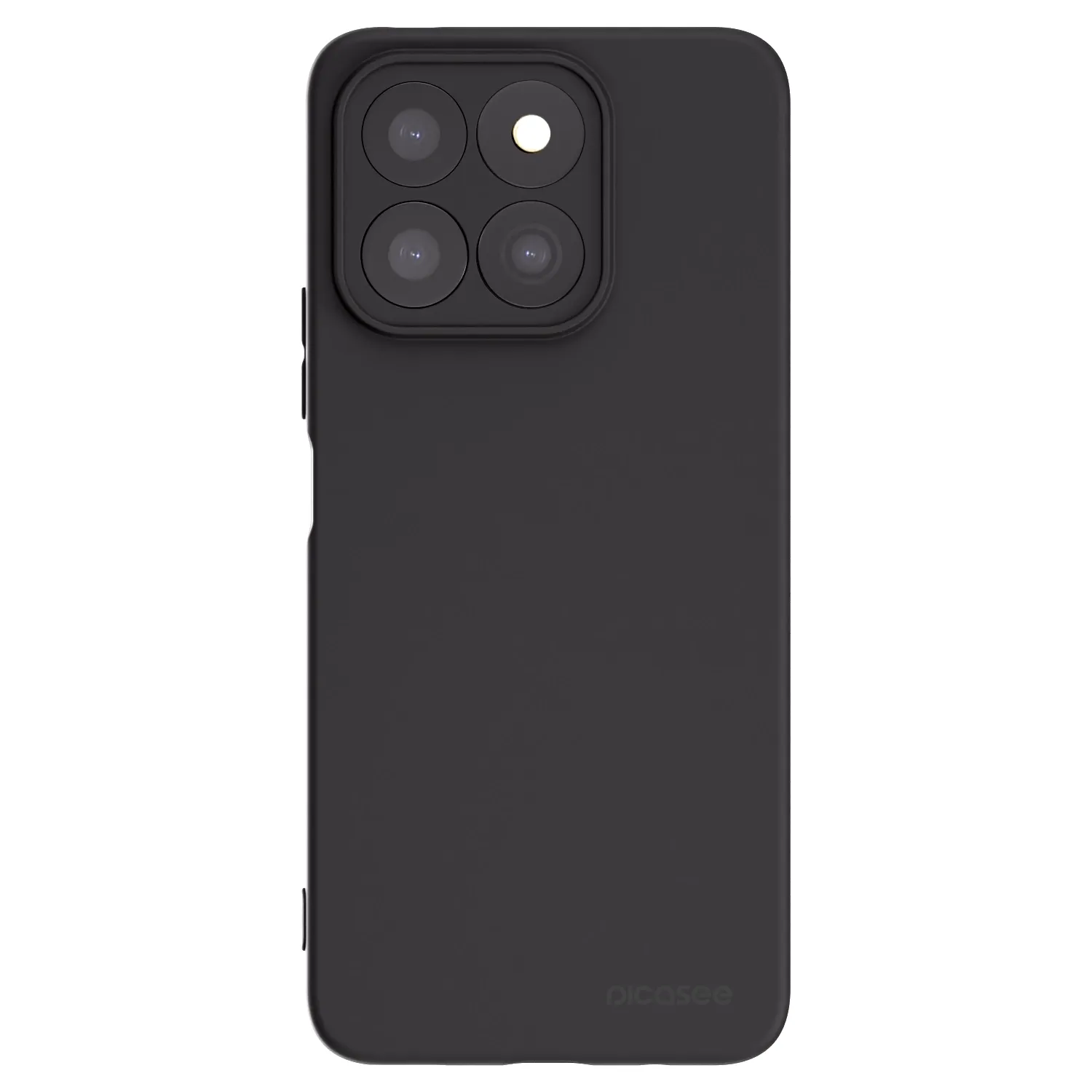 Picasee silikonowe czarne etui na Honor X8c - Clear