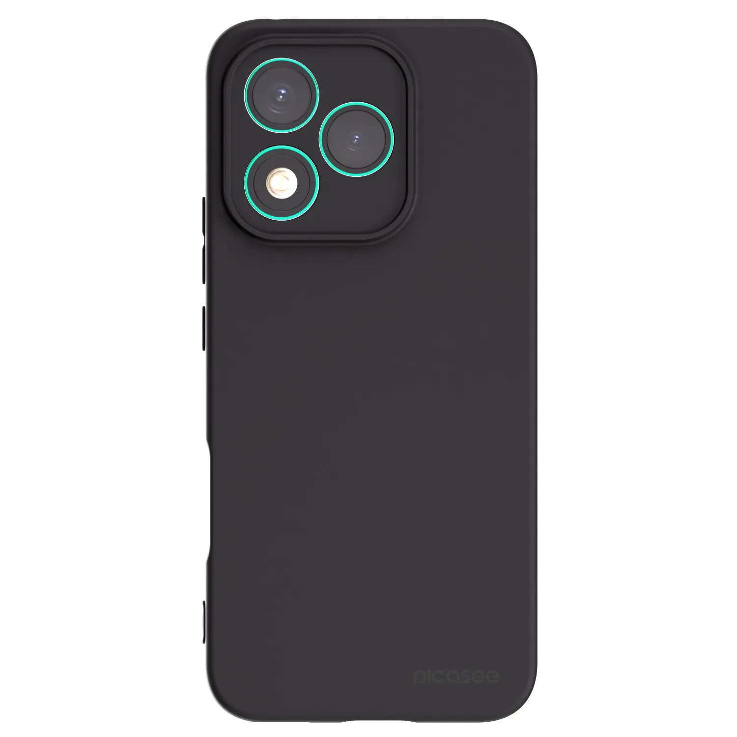 Picasee silikonowe czarne etui na Honor 400 Lite 5G - Clear