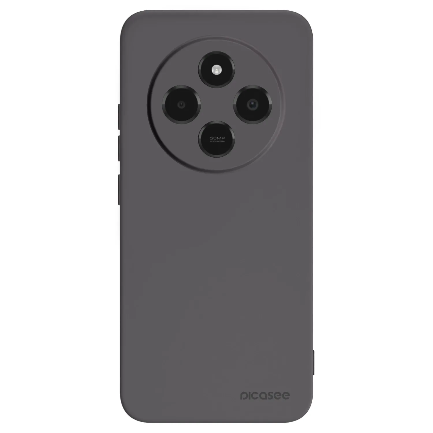 Picasee silikonowe czarne etui na Xiaomi Poco C75 - Clear