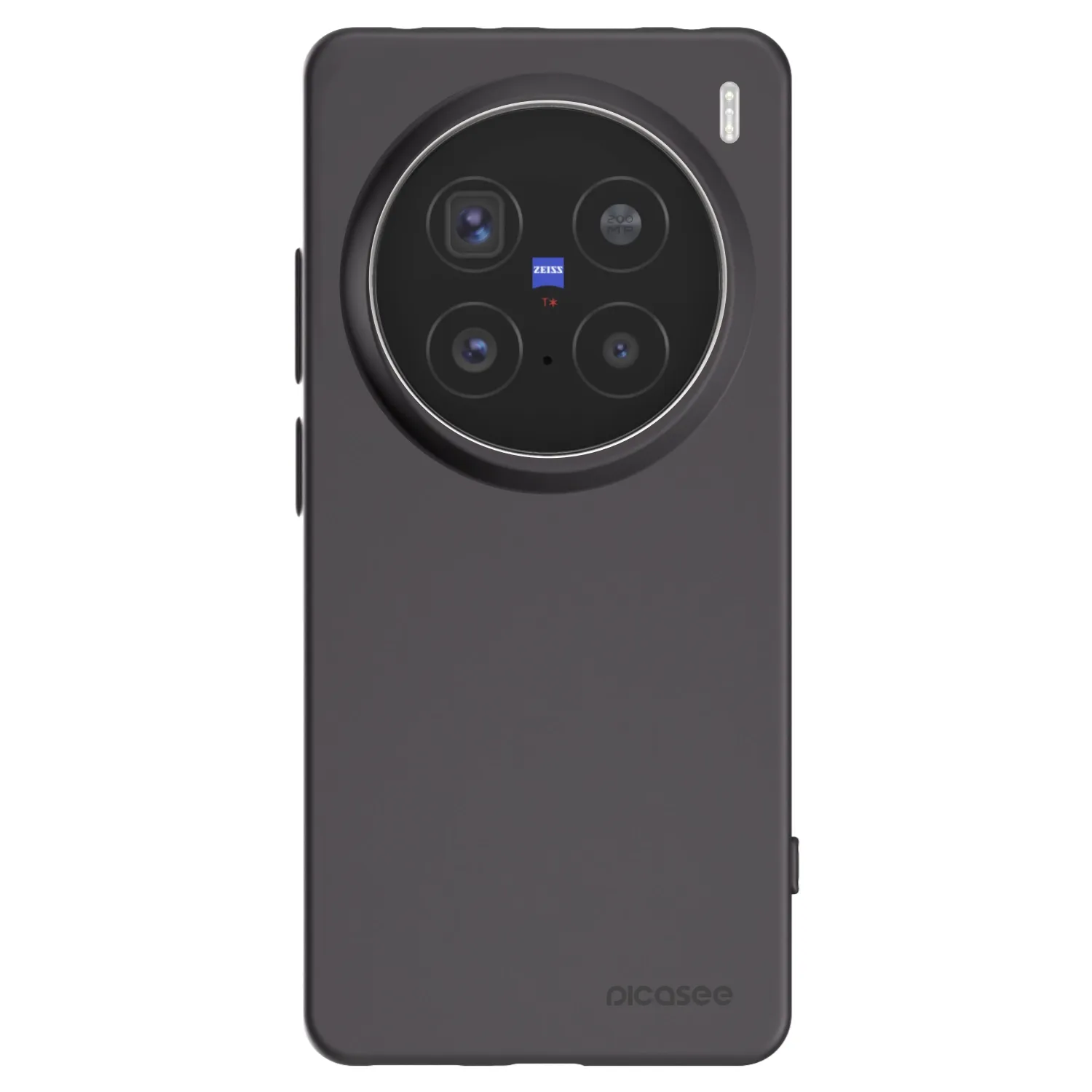 Picasee silikonowe czarne etui na Vivo X200 Pro - Clear