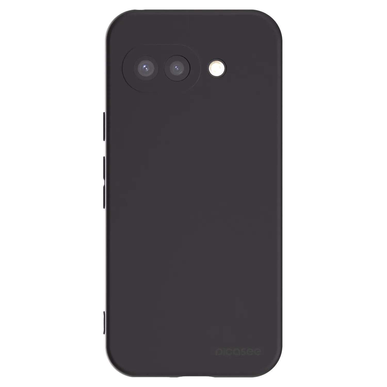 Picasee silikonowe czarne etui na Google Pixel 9a - Clear