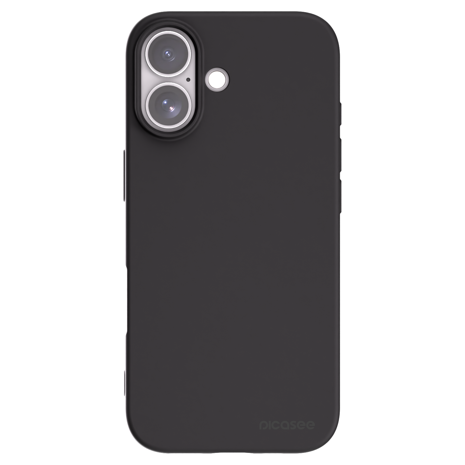 Picasee silikonowe czarne etui na Apple iPhone 17 - Clear