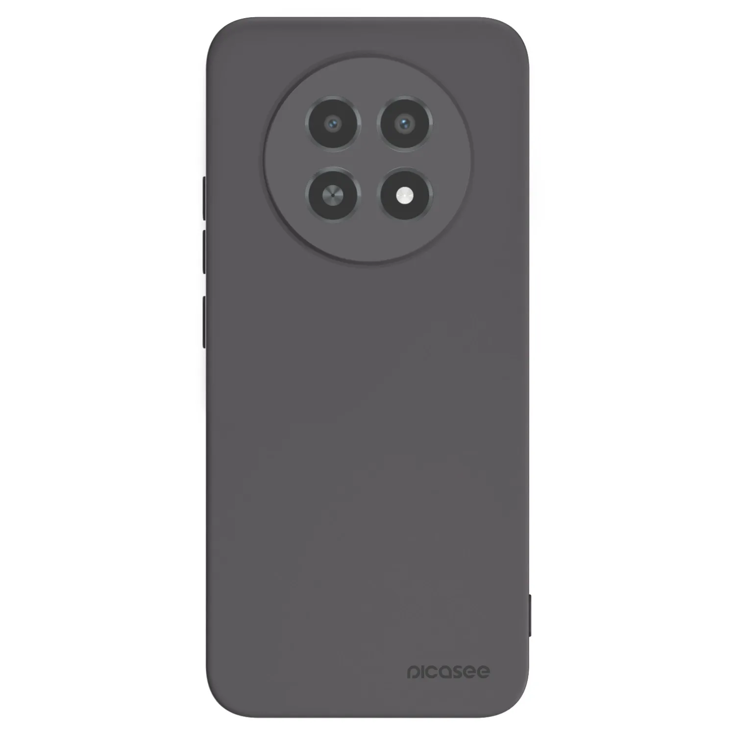 Picasee silikonowe czarne etui na Realme 12X - Clear