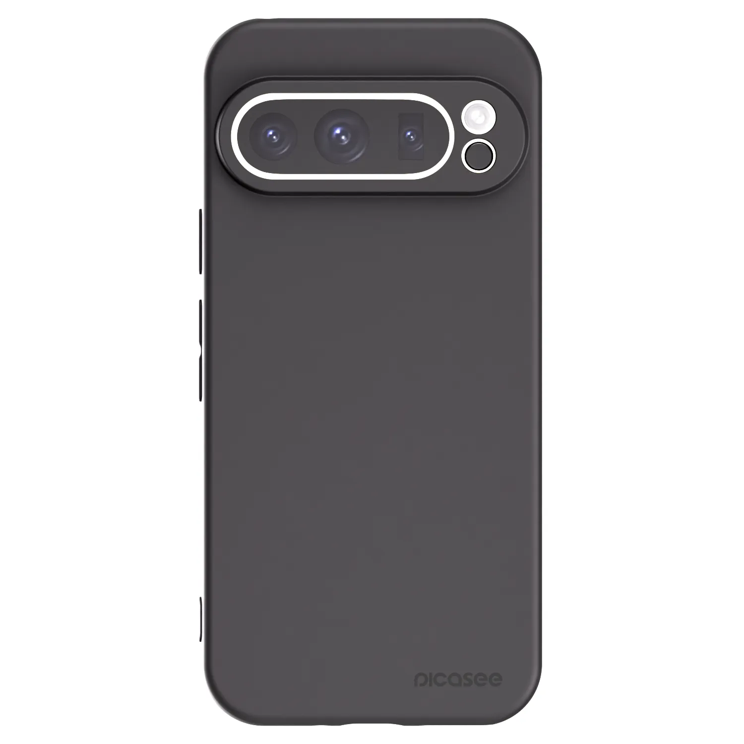 Picasee silikonowe czarne etui na Google Pixel 9 Pro XL - Clear