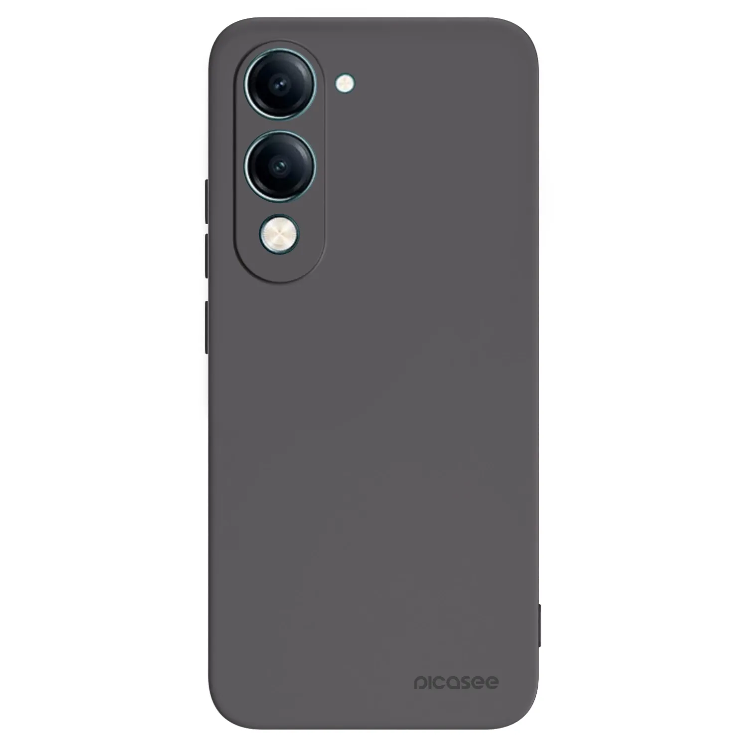 Picasee silikonowe czarne etui na Vivo Y29s 5G - Clear