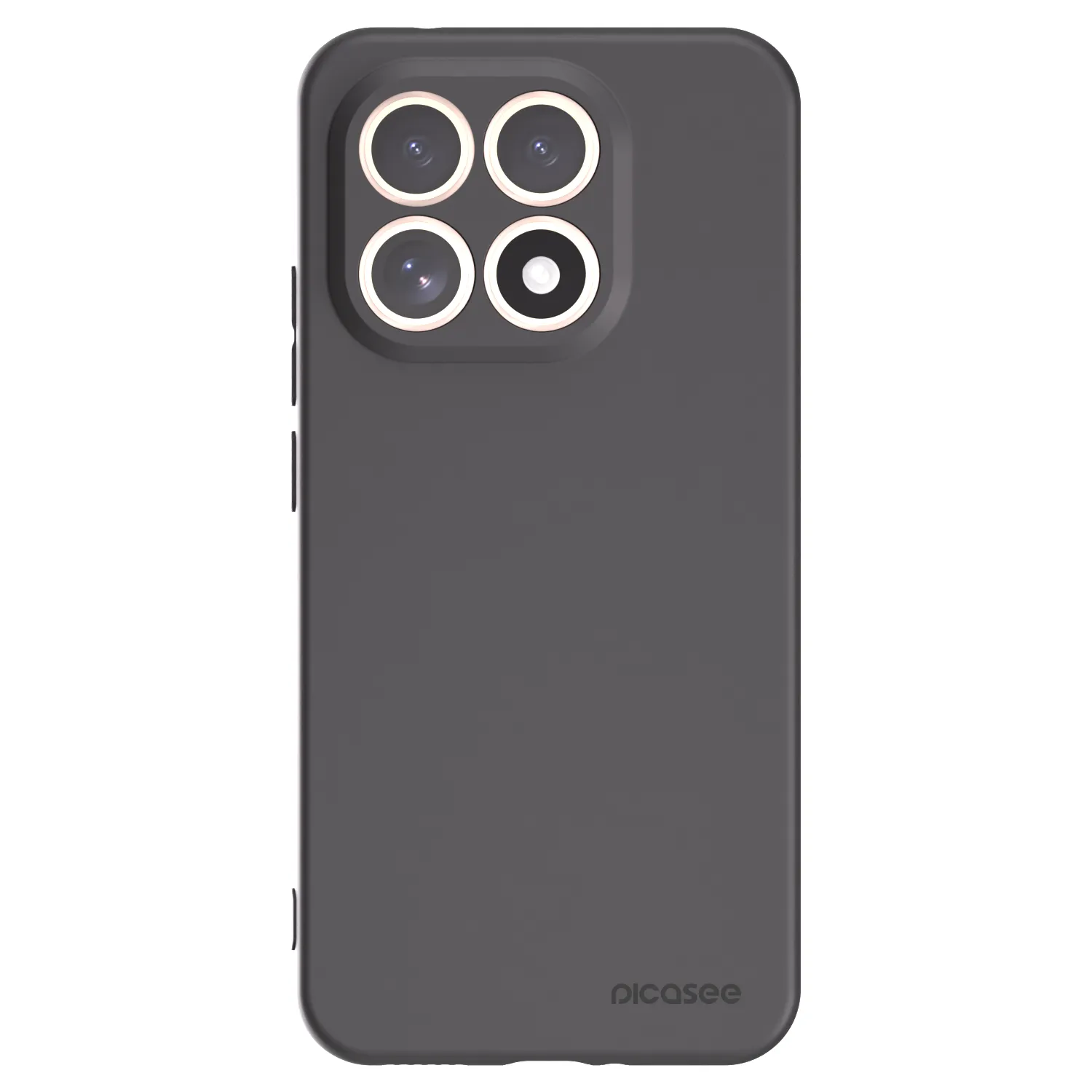 Picasee silikonowe czarne etui na Xiaomi 15T - Clear