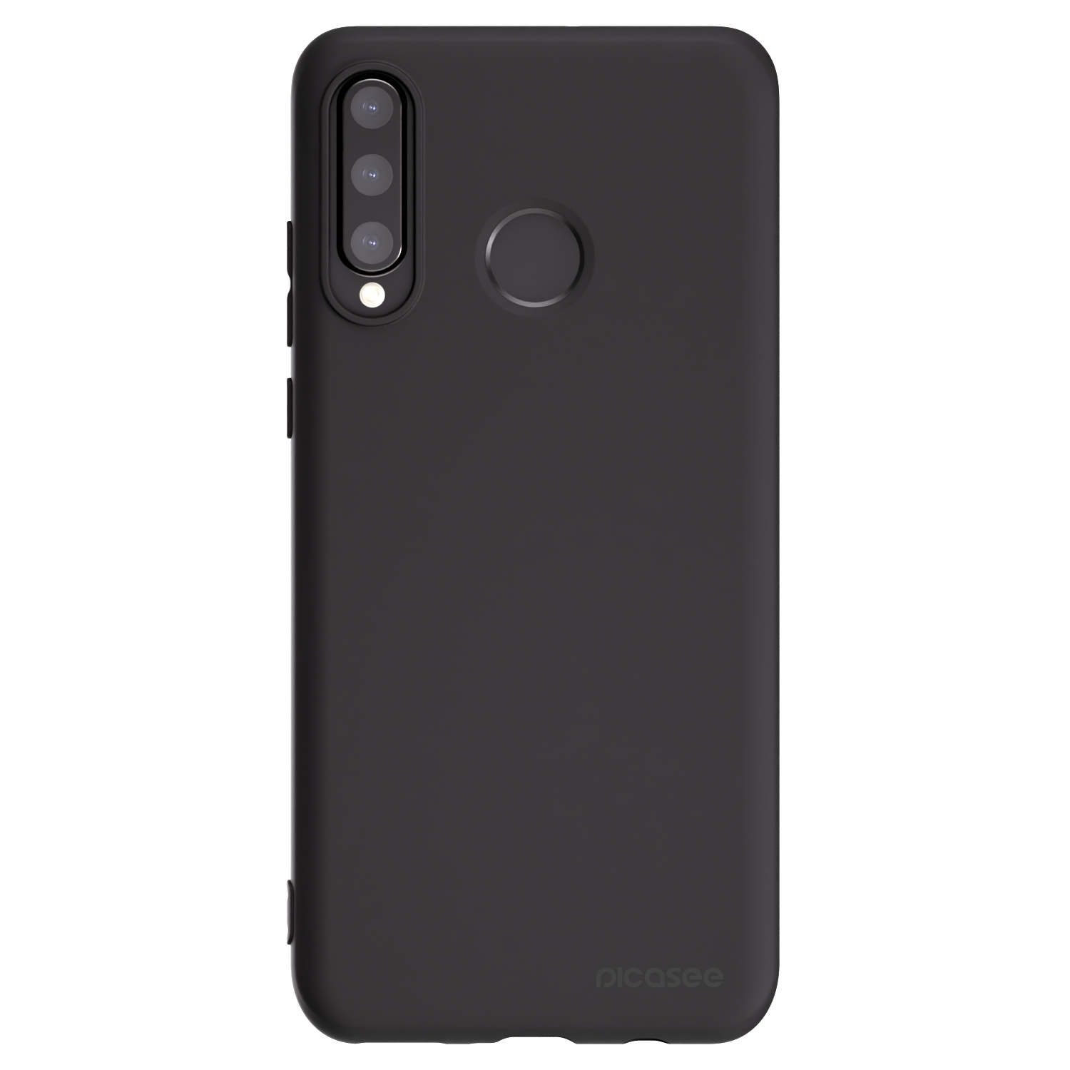 Picasee silikonowe czarne etui na Huawei P30 Lite - Clear