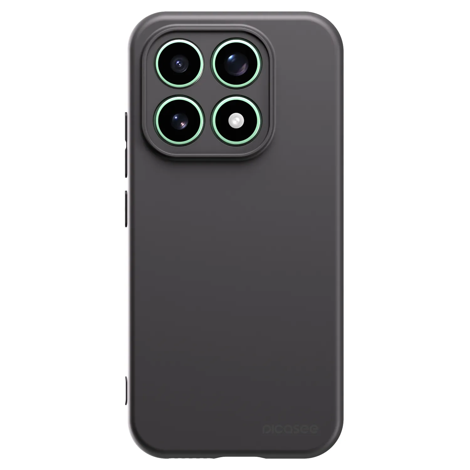 Picasee silikonowe czarne etui na Xiaomi 17 - Clear