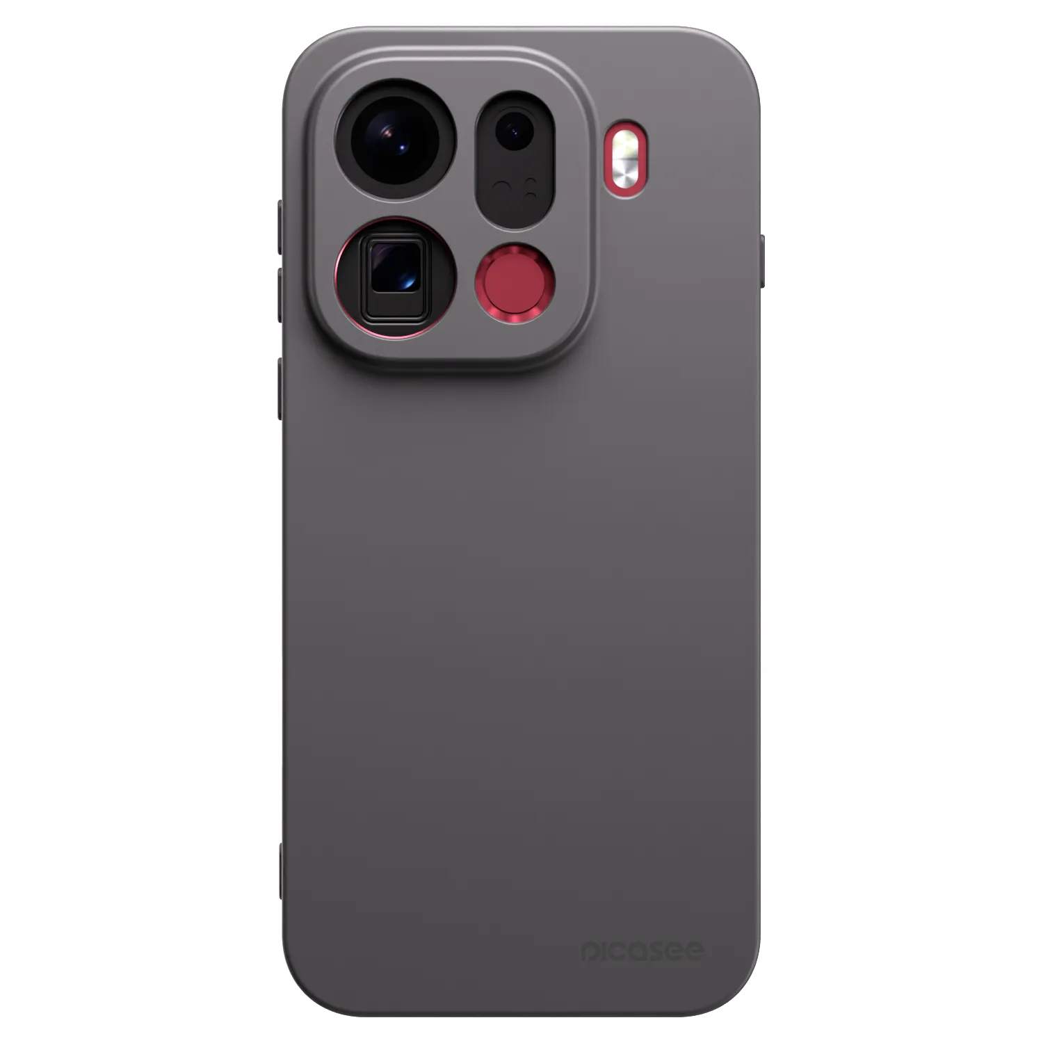 Picasee silikonowe czarne etui na OPPO Find X9 Pro - Clear