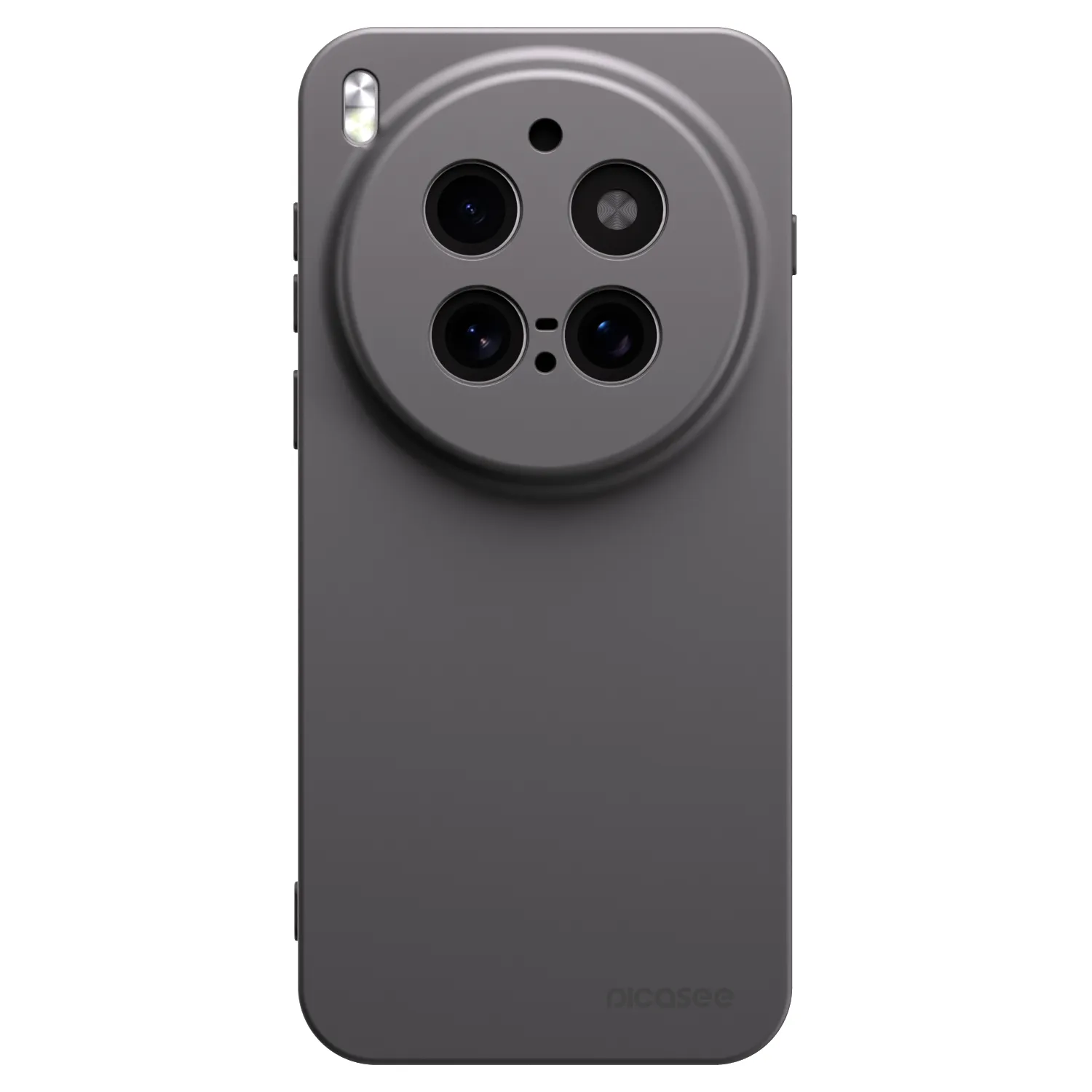 Picasee silikonowe czarne etui na Vivo X300 Pro - Clear