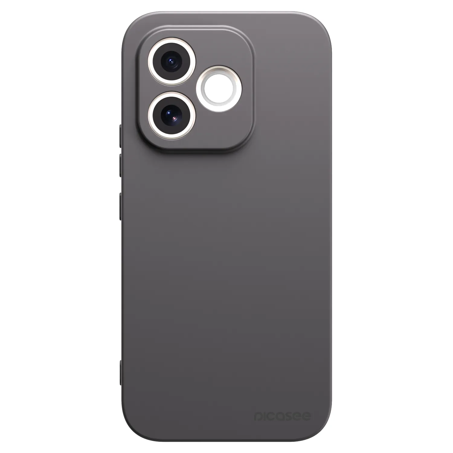 Picasee silikonowe czarne etui na Honor 600 Lite - Clear