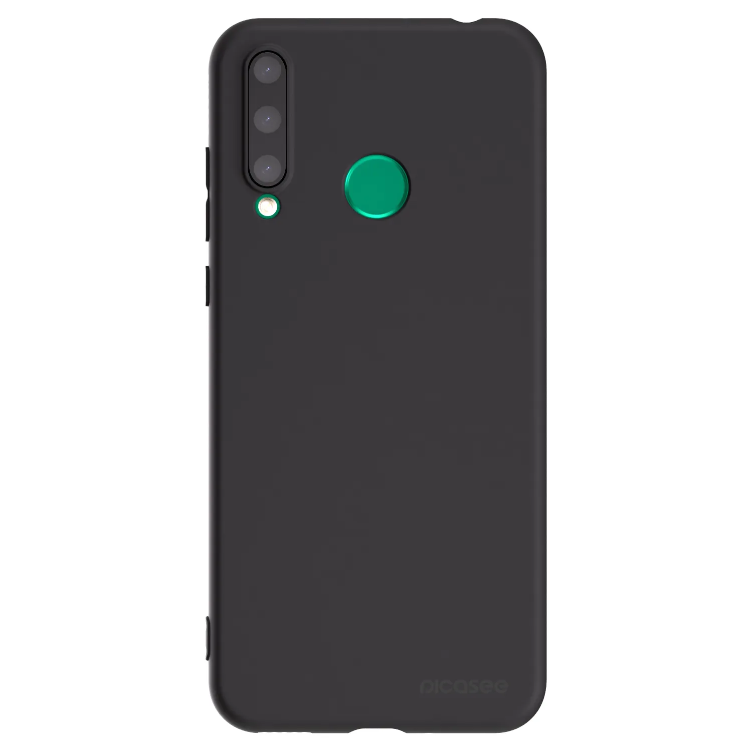 Picasee silikonowe czarne etui na Honor 20 Lite - Clear