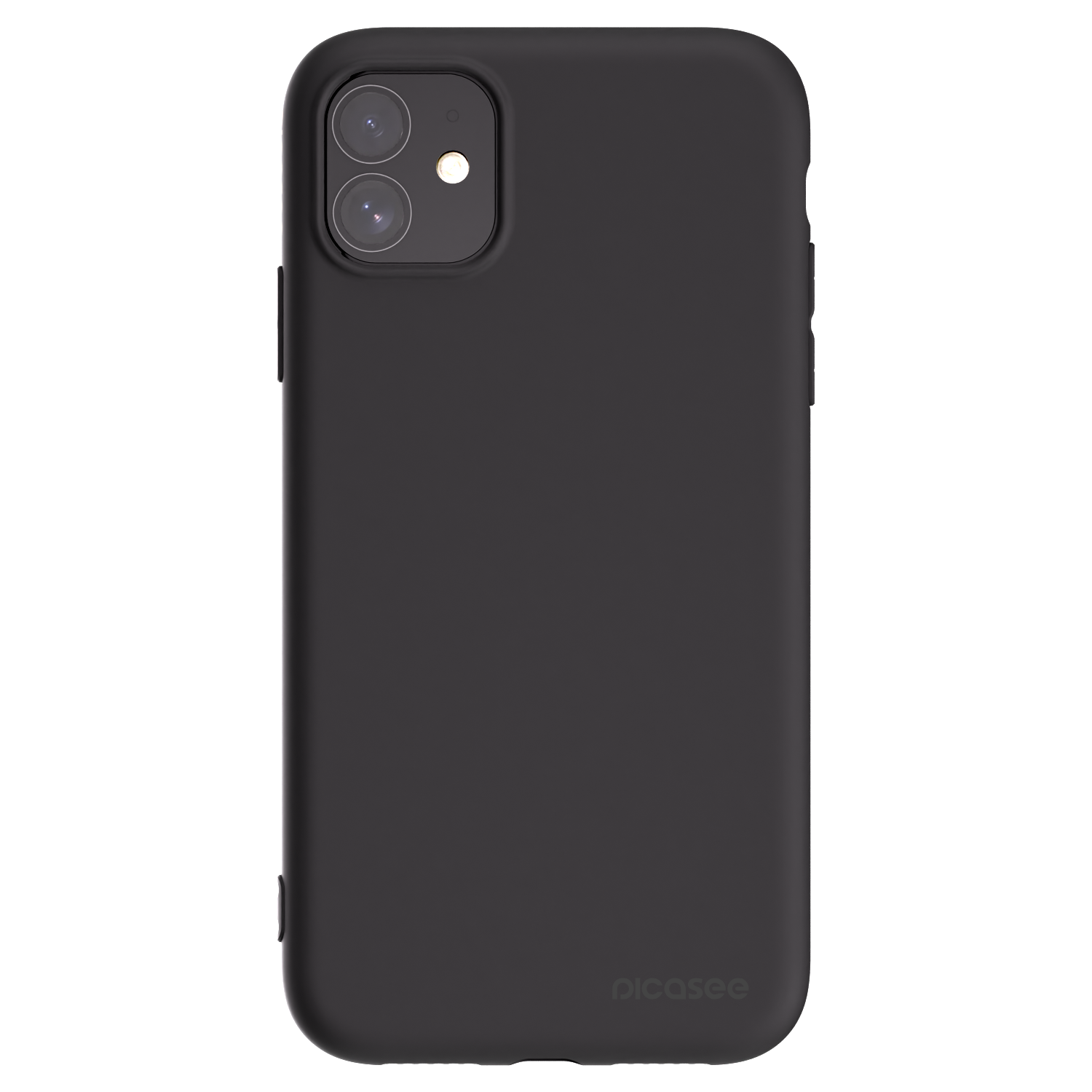 Picasee silikonowe czarne etui na Apple iPhone 11 - Clear