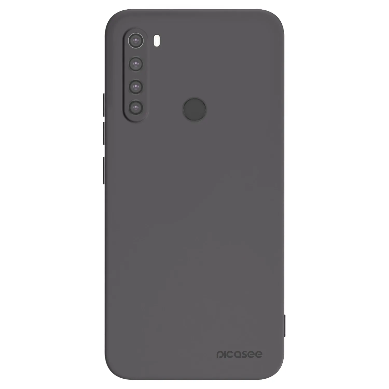 Picasee silikonowe czarne etui na Xiaomi Redmi Note 8 - Clear