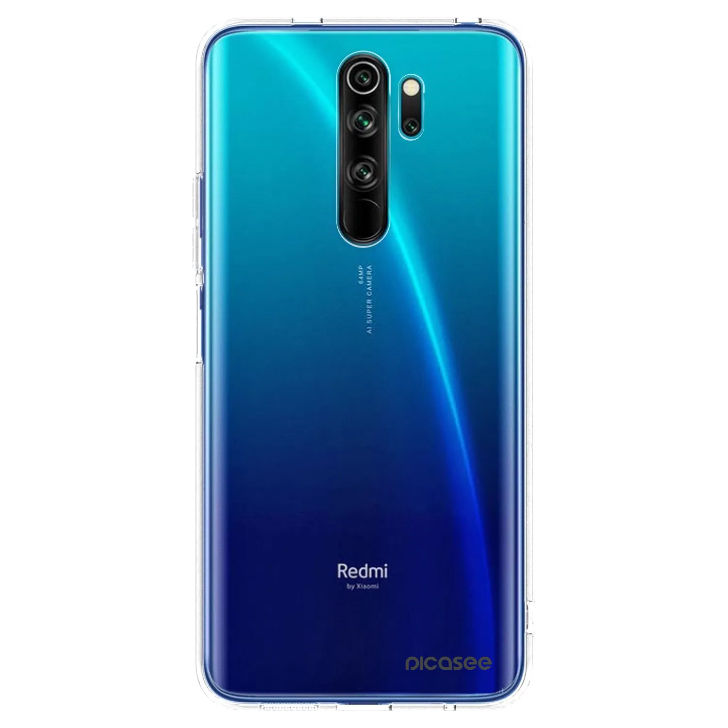 Picasee silikonowe przeźroczyste etui na Xiaomi Redmi Note 8 Pro - Clear