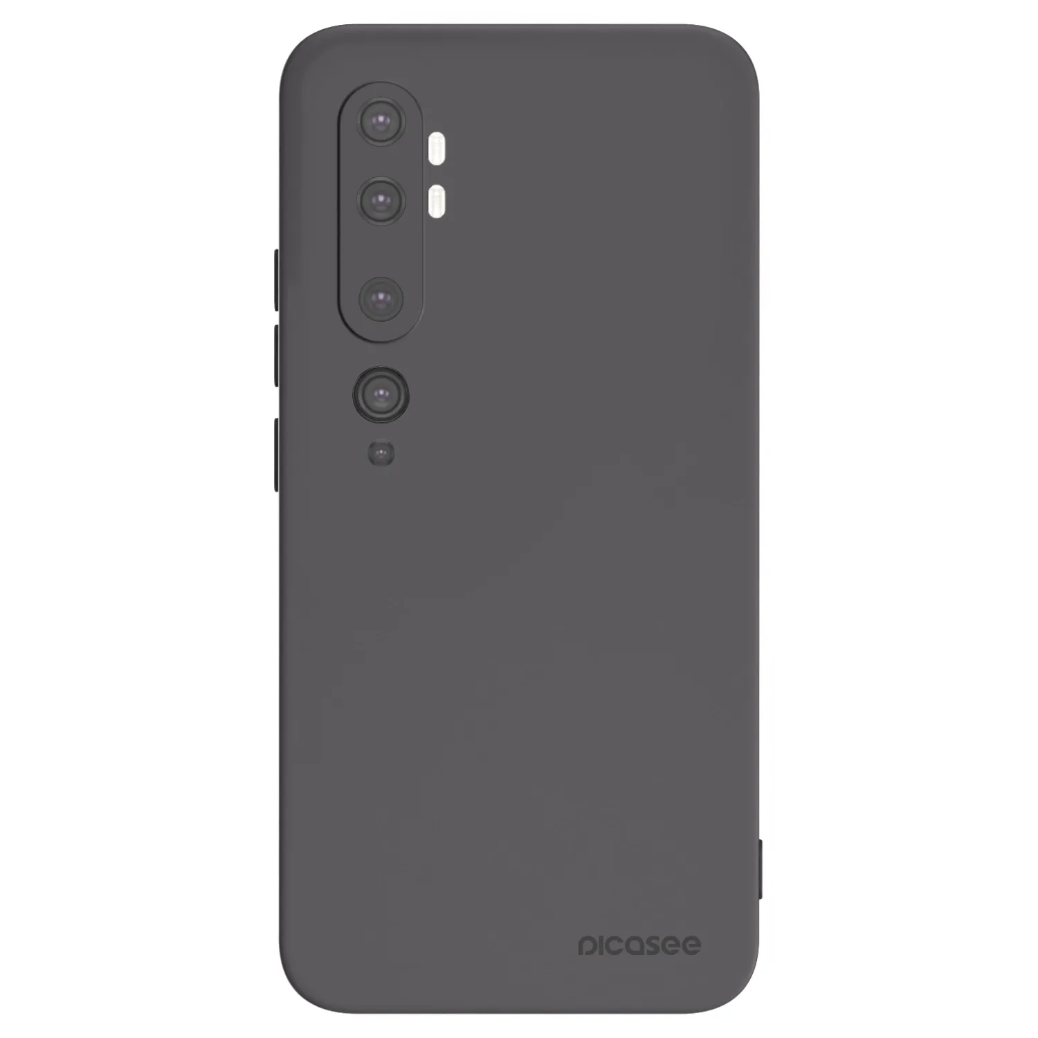 Picasee silikonowe czarne etui na Xiaomi Mi Note 10 (Pro) - Clear
