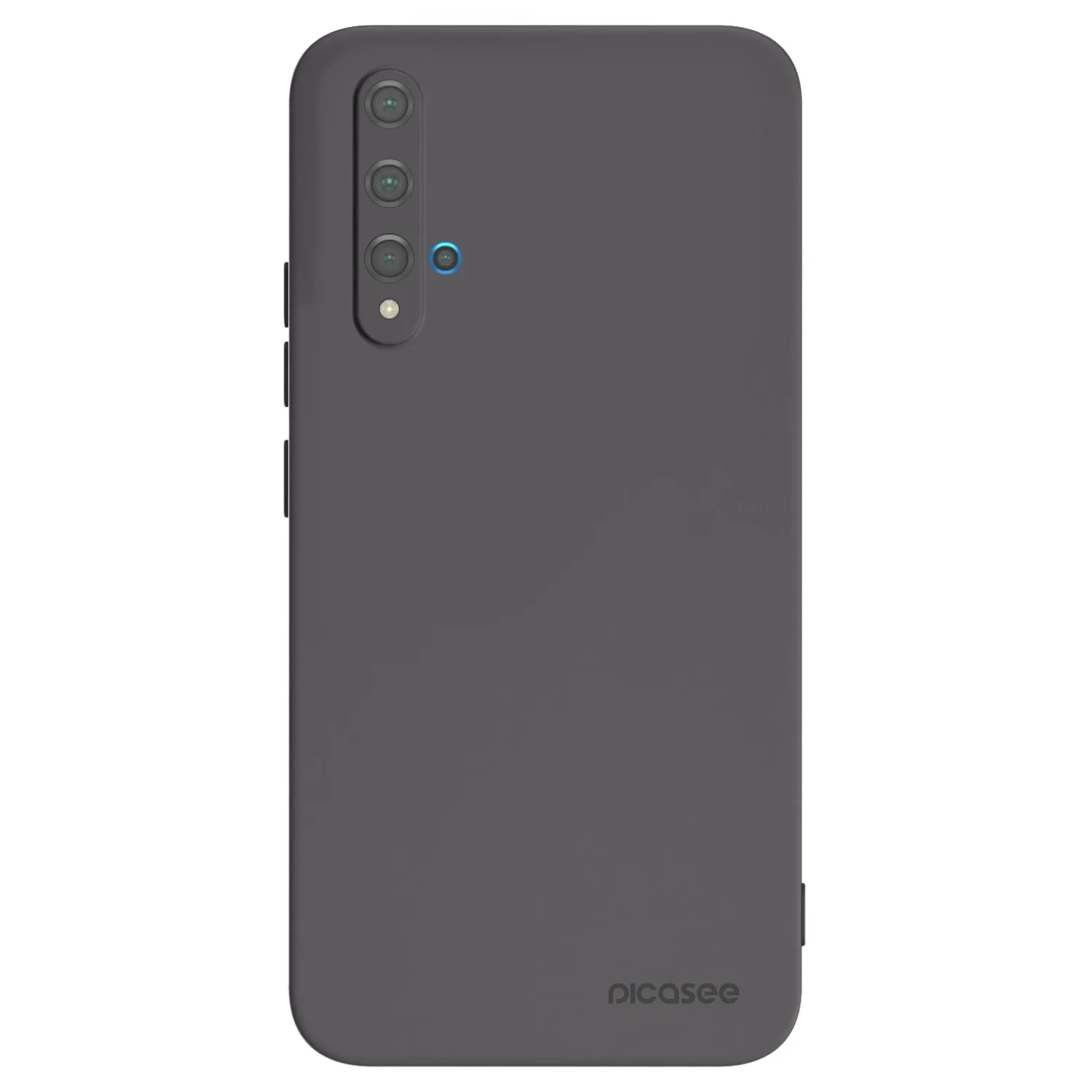 Picasee silikonowe czarne etui na Huawei Nova 5T - Clear