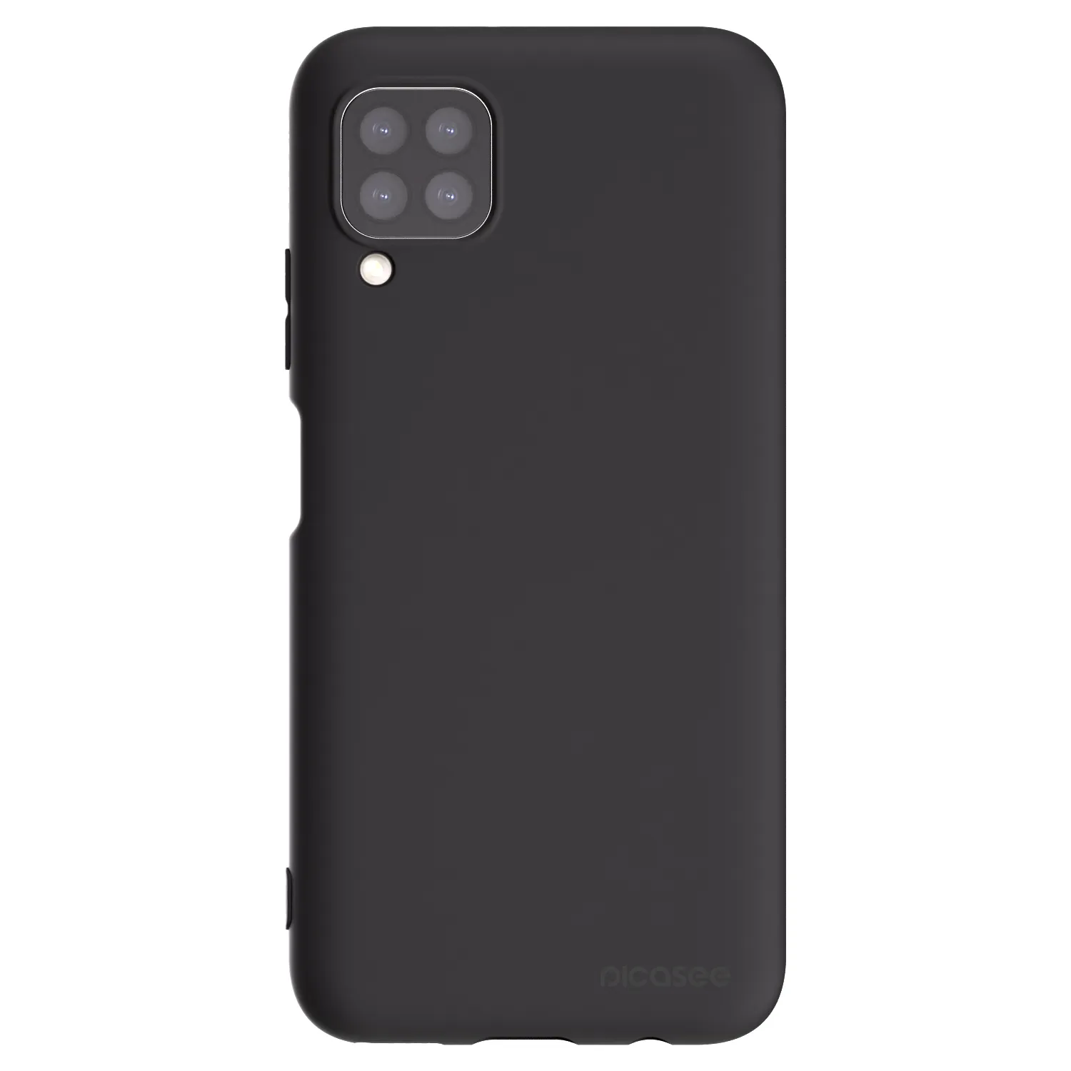 Picasee silikonowe czarne etui na Huawei P40 Lite - Clear