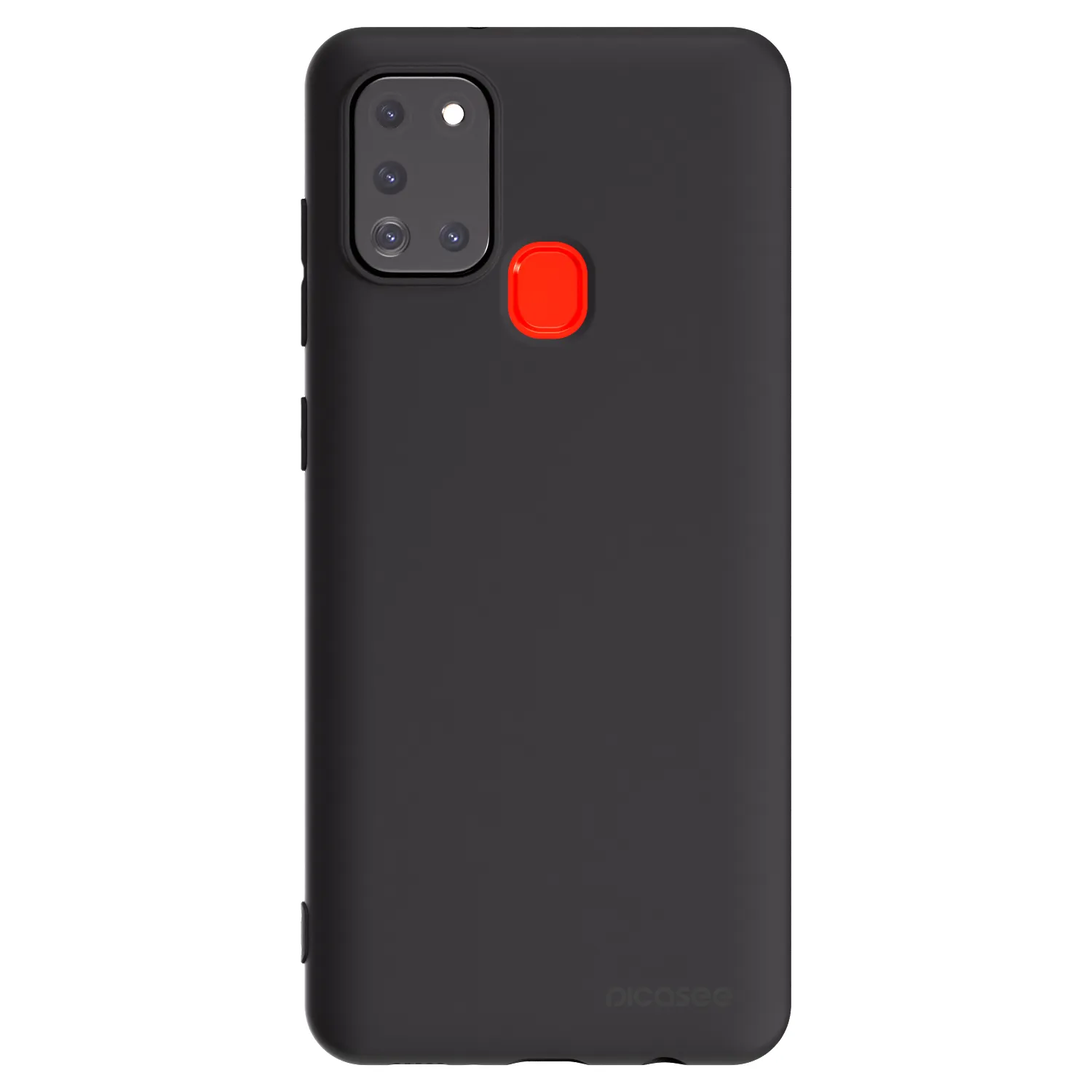 Picasee silikonowe czarne etui na Samsung Galaxy A21s - Clear