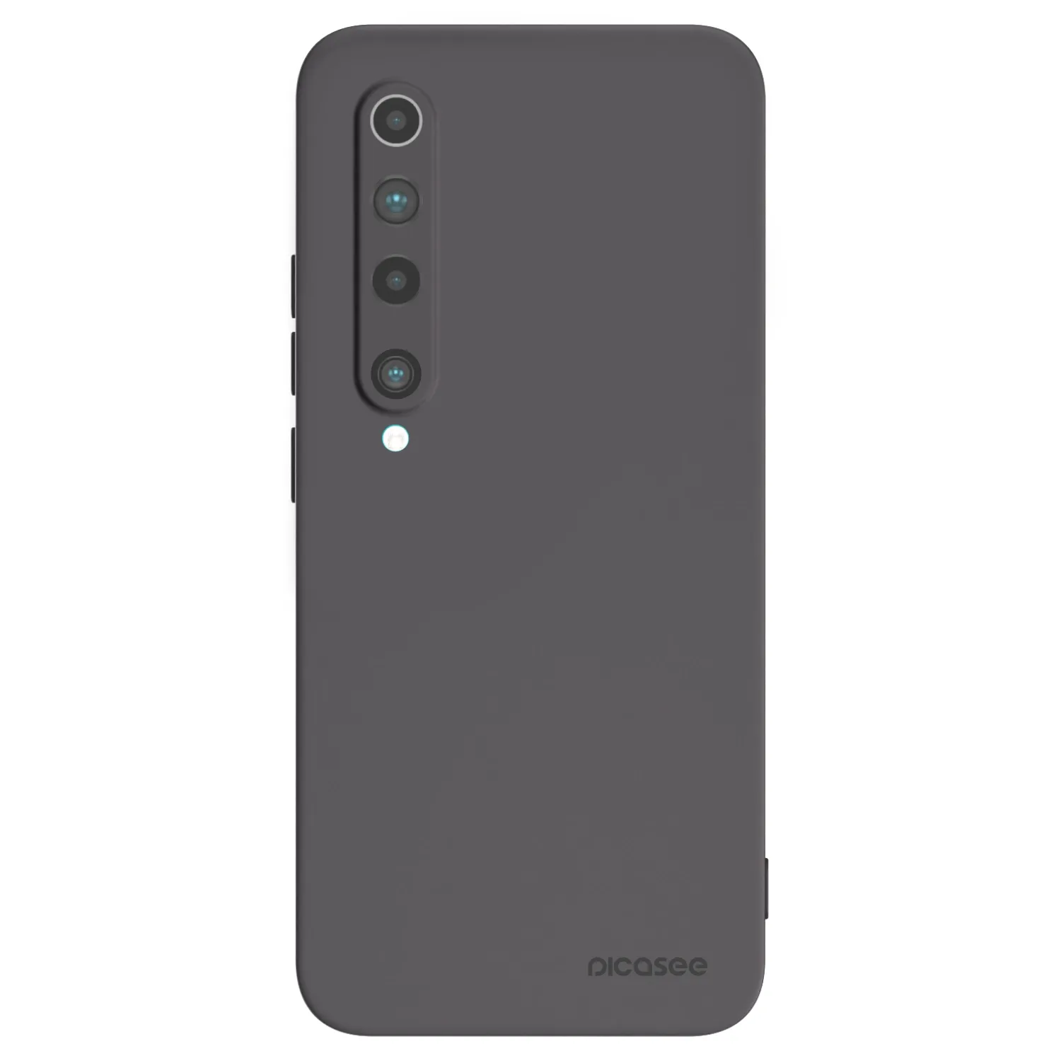 Picasee silikonowe czarne etui na Xiaomi Mi 10 - Clear