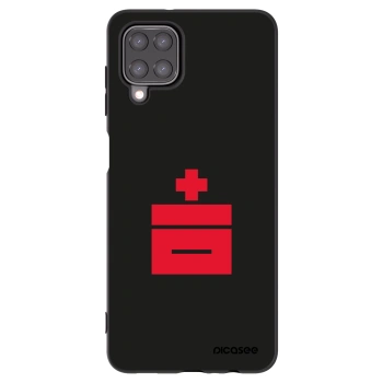 Picasee silikonowe czarne etui na Samsung Galaxy A12 A125F - Le Plastenciaga