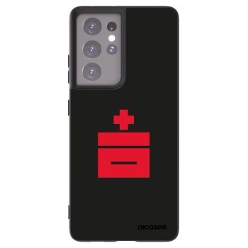 Picasee silikonowe czarne etui na Samsung Galaxy S21 Ultra 5G G998B - Le Plastenciaga