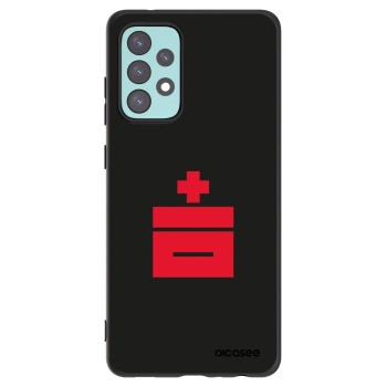 Picasee silikonowe czarne etui na Samsung Galaxy A72 A725F - Le Plastenciaga