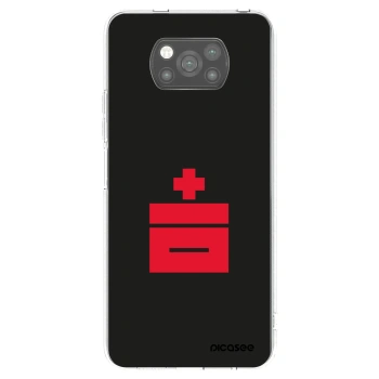 Picasee silikonowe czarne etui na Xiaomi Poco X3 Pro - Le Plastenciaga
