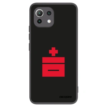 Picasee silikonowe czarne etui na Xiaomi Mi 11 Lite - Le Plastenciaga
