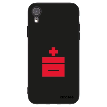 Picasee silikonowe czarne etui na Apple iPhone XR - Le Plastenciaga