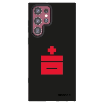 Picasee silikonowe czarne etui na Samsung Galaxy S22 Ultra 5G - Le Plastenciaga