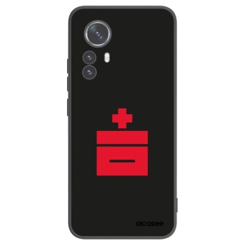 Picasee silikonowe czarne etui na Xiaomi 12 Pro - Le Plastenciaga