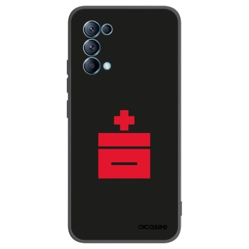 Picasee silikonowe czarne etui na OPPO Reno 5 5G - Le Plastenciaga