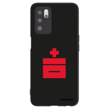 Picasee silikonowe czarne etui na OPPO A16 - Le Plastenciaga