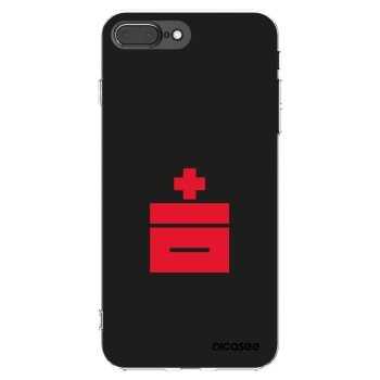 Picasee silikonowe przeźroczyste etui na Apple iPhone 8 Plus - Le Plastenciaga