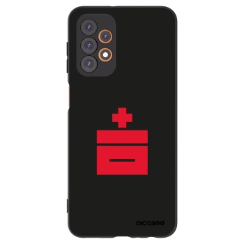 Picasee silikonowe czarne etui na Samsung Galaxy A23 A235F 4G - Le Plastenciaga